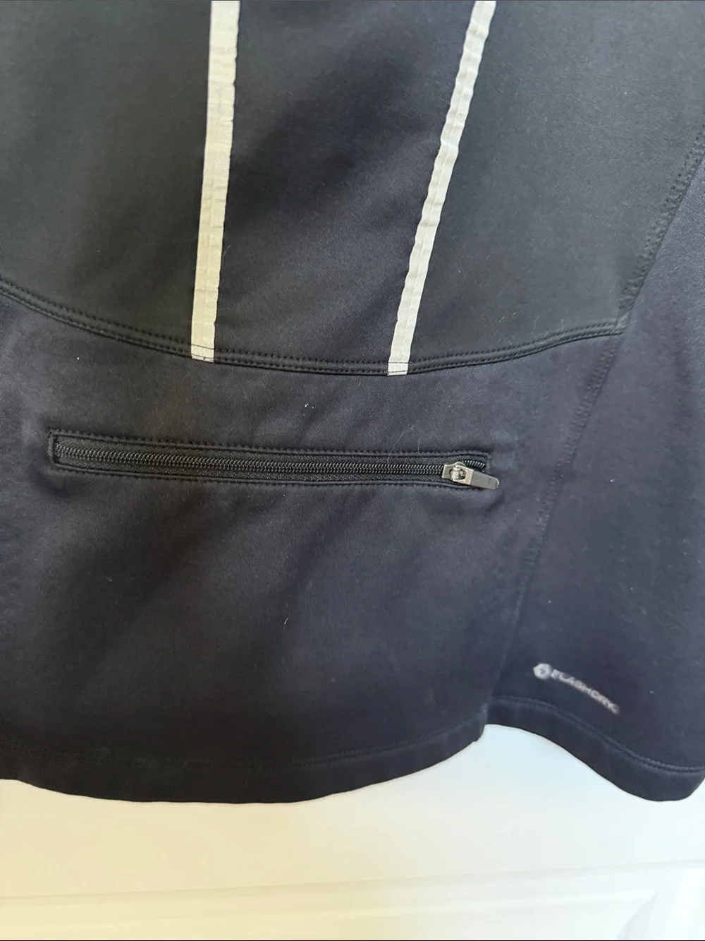 The North Face Black Jacket with Neon Green Zipper